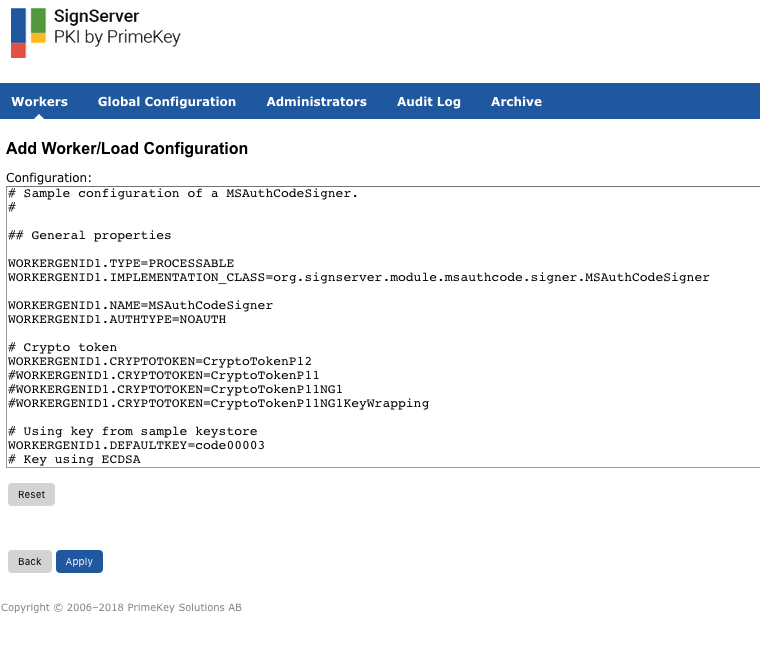 Add MSAuthCodeSigner Configuration