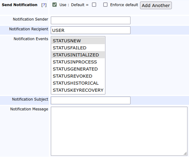 E-mail Notifications