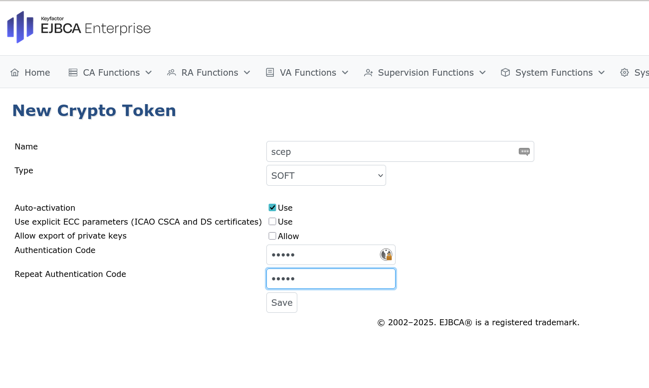 Using Separate RA Keys for SCEP Issuance