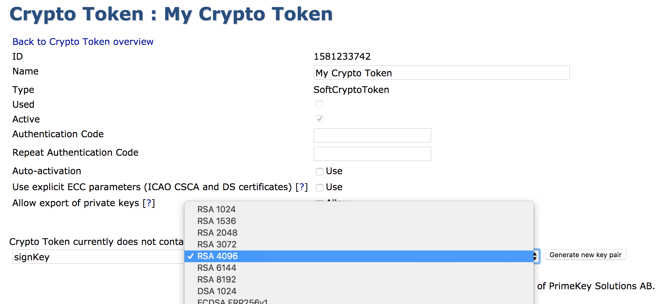 Managing Crypto Tokens