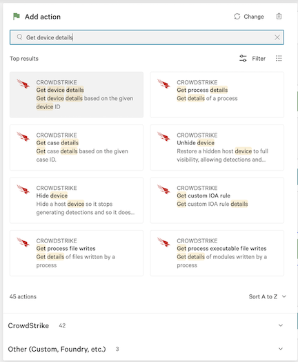 Crowdstrike workflow step 6.10