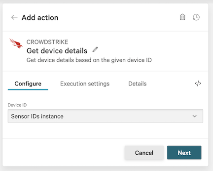 Crowdstrike workflow step 6.11