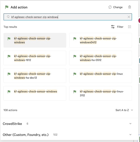 Crowdstrike workflow step 6.15