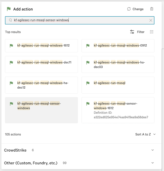 Crowdstrike workflow step 6.20