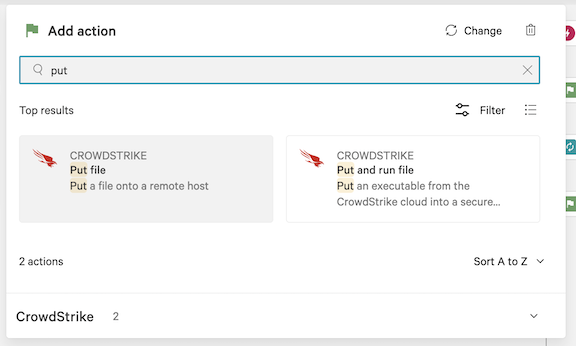 Crowdstrike workflow step 6.23