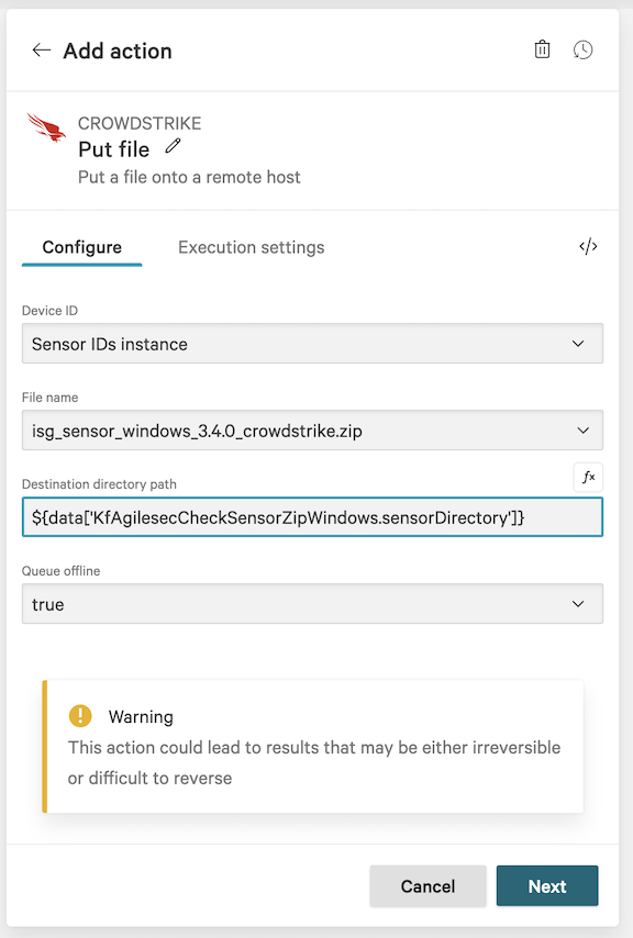 Crowdstrike workflow step 6.24