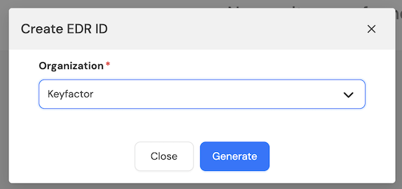 Generating EDR ID step 2