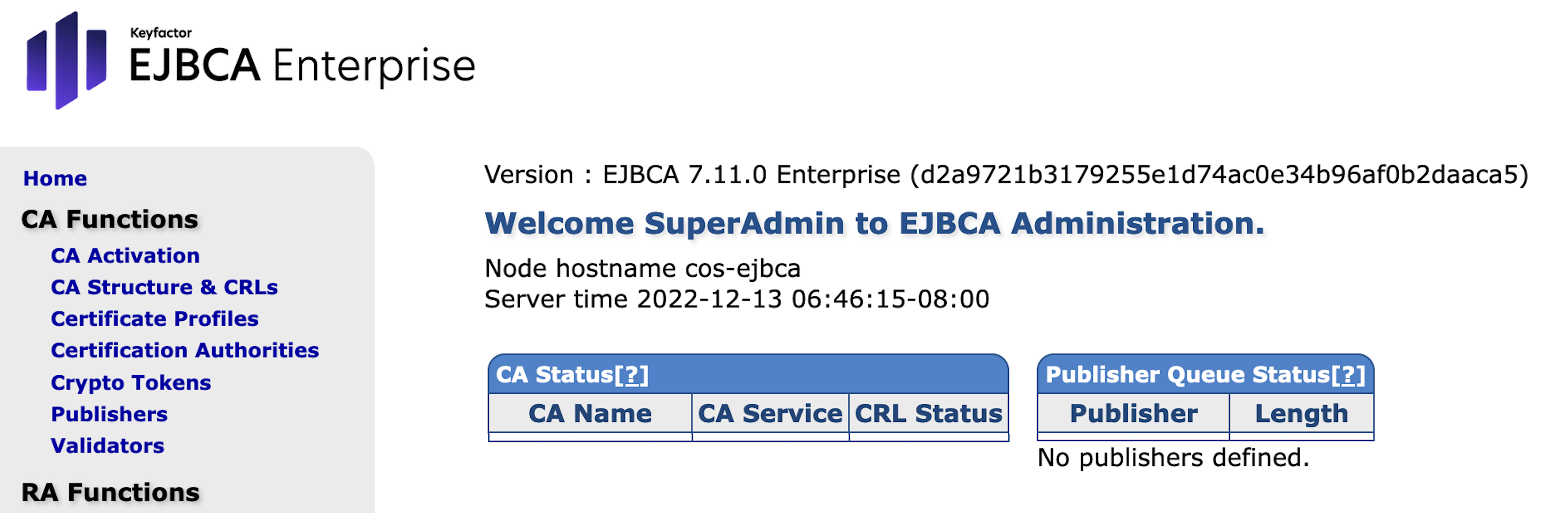 EJBCA Admin page without MgmtCA.png