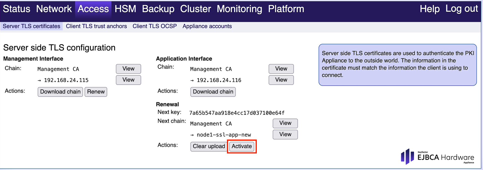 Access Server TLS certificates Activate.png