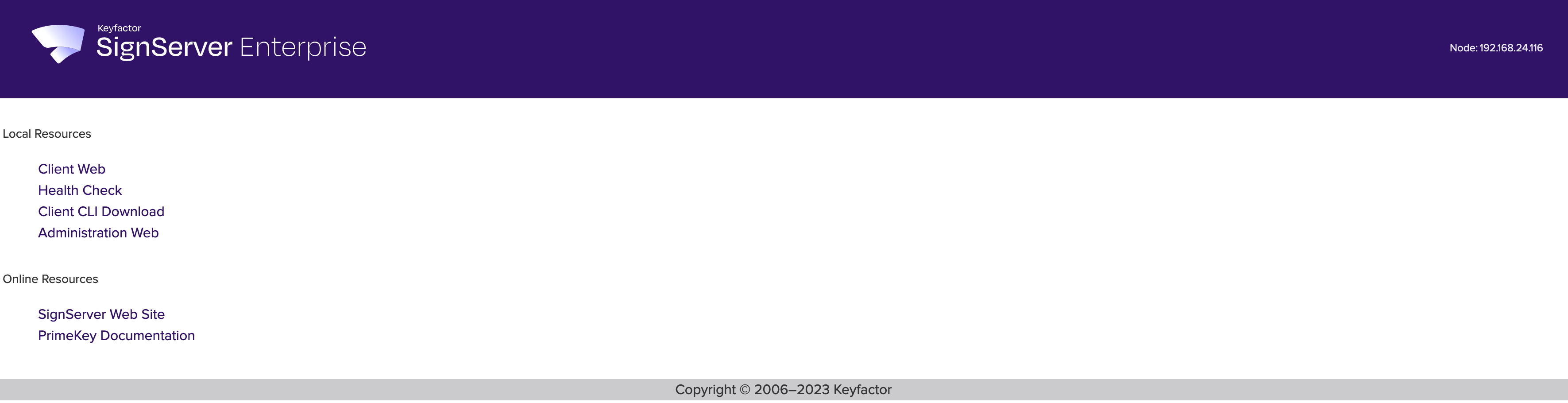 SignServer Web site.png
