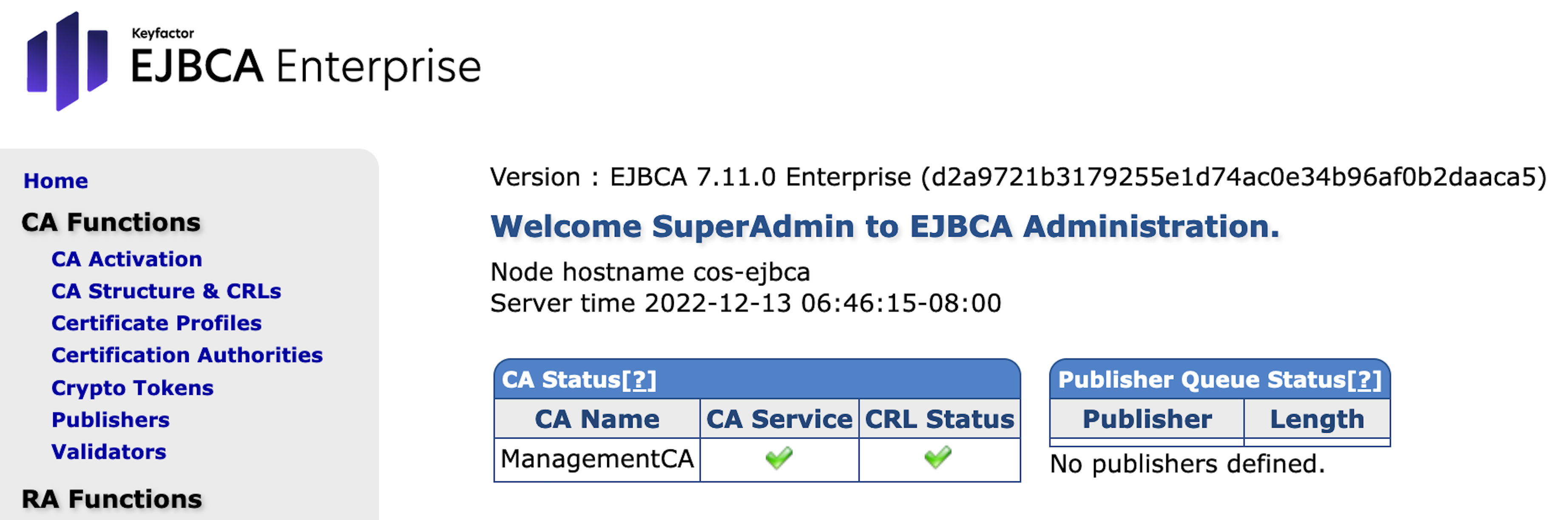 EJBCA Administration page.png