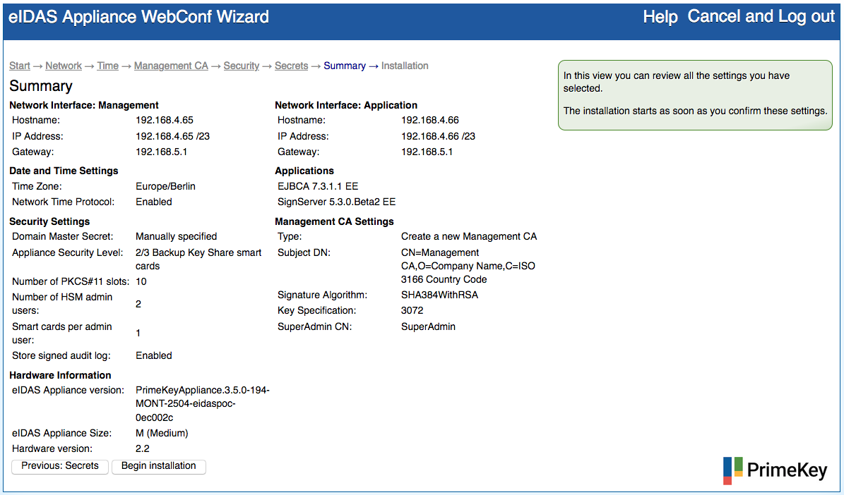 eIDASAppliance_InitialSetup_Summary.png