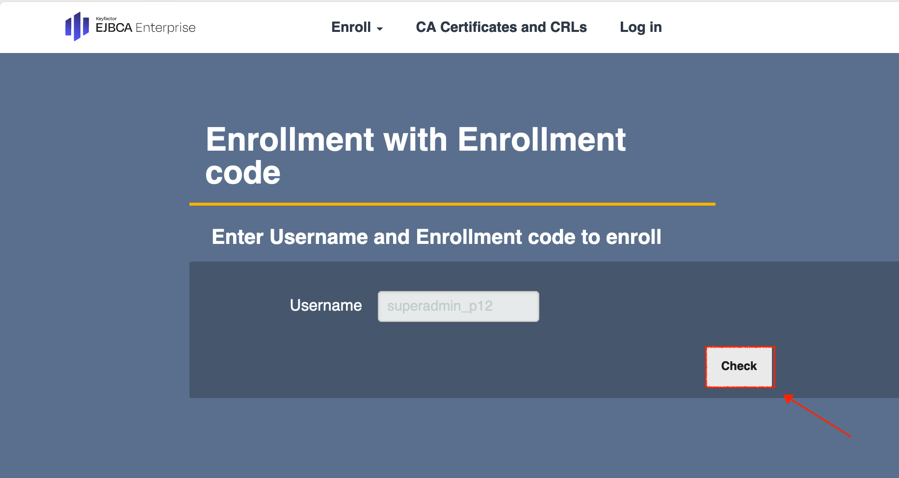 Enrollment with Enrollment code.png