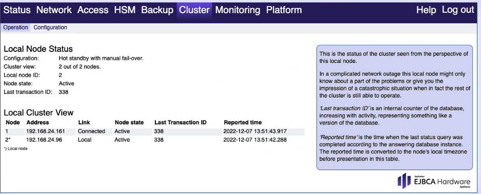 Connect to Cluster Checking the installation result.png